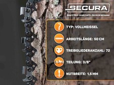 SECURA 10x Sägeketten +