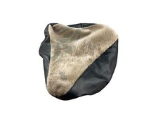 Sattelüberzug Oldtimer Fahrrad Vintage Schonbezug Stoff Fell Schaumstoff