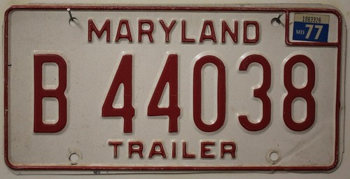 Maryland nummernschild usa - maryland,