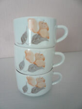 Tassen-Set 3 Tassen Teetassen Kaffeetassen Keramiktassen weiß 