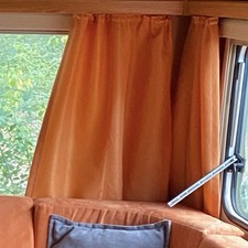 10x Original Wilk de Luxe Wohnwagen Caravan Vorhänge – Orange