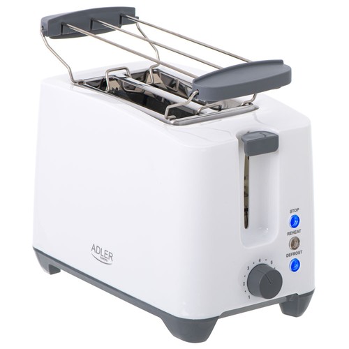 Adler toaster weiß 750 watt - 750,