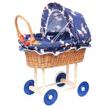 Puppenwagen aus weide holz - aus,