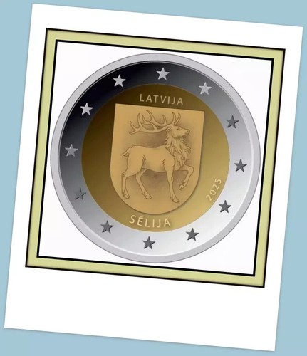 Euro gedenkmünze lettland - 2,