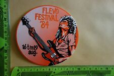 Alter Aufkleber Film Bühne Band Musiker FLEVO FESTIVAL 1984
