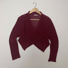 Sarah Pacini Burgunder Strick