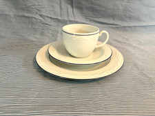  Seltmann Weiden  Ascona blauer Rand - 1 Kaffeegedeck Tasse Untertasse Teller