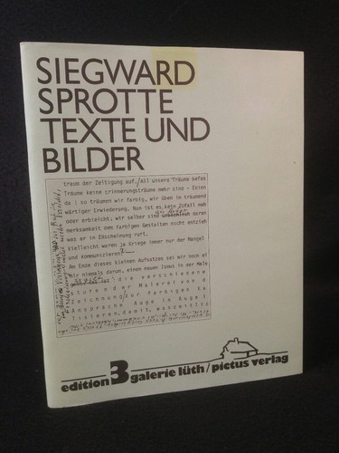 Siegward sprotte texte und - siegward, sprotte.
