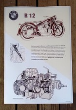 Poster BMW R12 Oldtimer