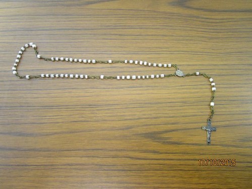 Rosenkranz metall kette mit - -,