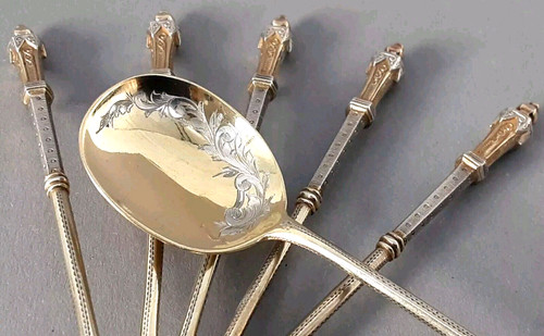 Jugendstil eislöffel 950er - jugendstil,
