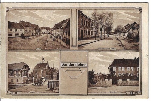 Sandersleben mehrbild von - mehrbild-ak,