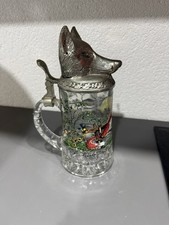 Bierkrug mit Zinndeckel