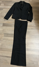 Hosenanzug 2tlg. Schwarz Gr. 42 Hose Marlene -Style Weites Bein Bügelfalte