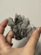 Bergkristall Spitzen Mit Pyrit Aus Bulgarien