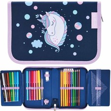 Herlitz Schüleretui Unicorn Dreams Federmappe Federtasche Etui Einhorn gefüllt
