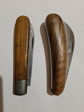 Vintage Solingen Klappmesser,Holzgriff,Nieten,2 Stück