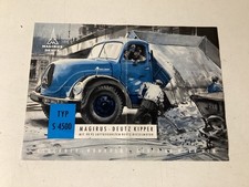 Magirus Deutz Prospekt Brochure Typ S4500 Kipper 2-seitig 1953 schön rar !