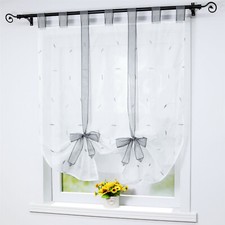 Raffrollo mit Schlaufen Voile