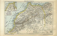 Marokko landkarte marrakesch - landkarte,