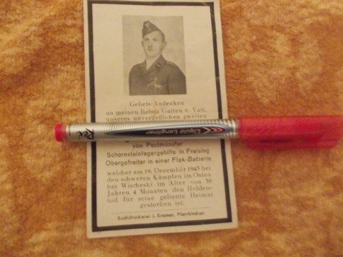 Sterbebild soldat weltkrieg - sterbebild,