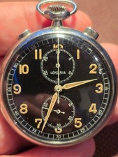Lemania 15TL Militär Chronograph frische Revision!