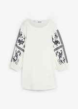 Neu Longshirt mit Ärmelprint