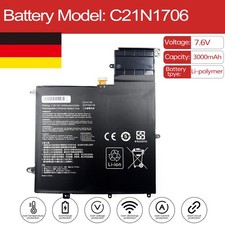 C21N1706 Akku For ASUS ZenBook