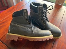 Dickies Alpha Schuhe Boots Leder Grau Unisex Gr.36 ungetragen wie neu 