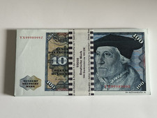 D-Mark Banknote Fiktive Geld