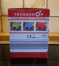 LCD Wellness Funkwecker mit verschiedenen Stimmungsfarben, Snnooze-Funktion