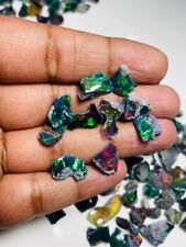 Schwarzopal grob Set 10 Stück natürlicher äthiopischer Welo Opal Rohkristall ...