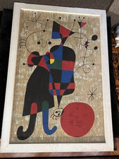 Joan Miro, Öl auf Leinwand