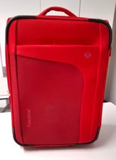 SAXOLINE   Weichschalen Koffer Trolley  2 Rollen Rot 50 x 36 x 20 cm  Fb Rot