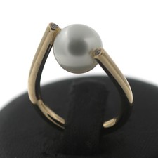 Brillant Akoya Zuchtperle Ring