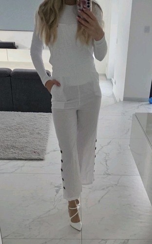 Sexy overall jumpsuit - overall, weiß
