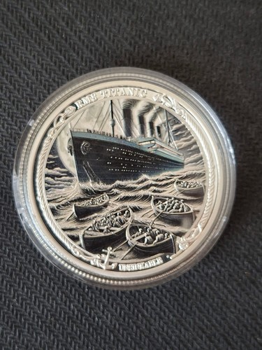 Gedenk medaille rms titanic - gedenk,