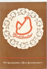 DDR Speisekarte HO Gaststätte