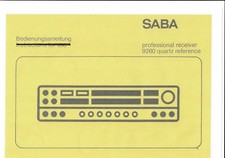 Saba Bedienungsanleitung für professional receiver 9260 quartz reference Copy