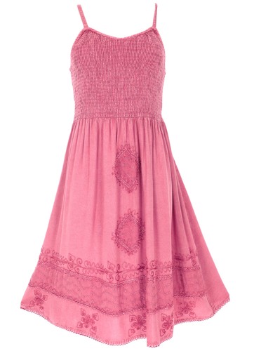 Besticktes boho sommerkleid - besticktes,