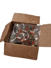 Box Advent Dekoration Wichtel Holz bunt Vintage Weihnachtsdeko Festtag Zapfen