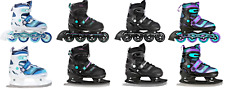 2in1 Inlineskates/Schlittschuhe Raven Drill 34-37, 38-41,38-42 verstellbar -Neu!