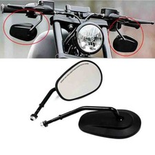 1 Paar Motorrad Spiegel Rückspiegel Schwarz Für Harley Touring Dyna Sportster XL