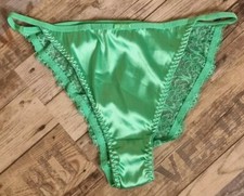 Dessous Damen Slip mit Spitze Grün Grasgrün Gr. 42/44 XL