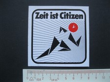 Zeit ist Citizen Uhr Zeitmessung Leichtathletik Aufkleber Sticker Reklame