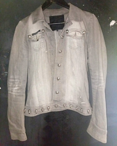 Philipp plein denimjacke biker - philipp,