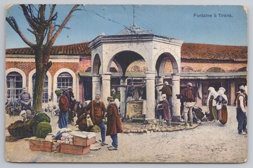 Tirana fontaine brunnen - tirana,