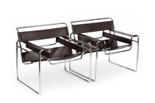 Mid Century Dark Brown Leather