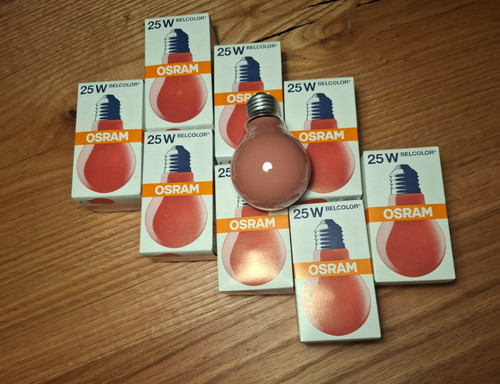 Osram glühlampe 25w e27 rot - e27,
