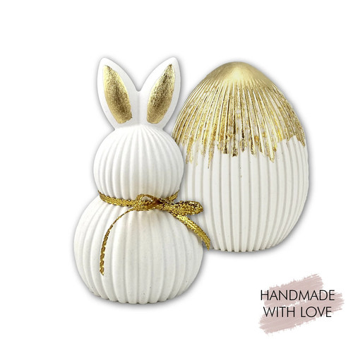 Keramikgips osterhase und - osterhase,